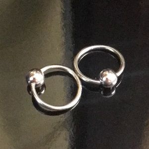 Pair 18g Captive Hoops 5/16”
